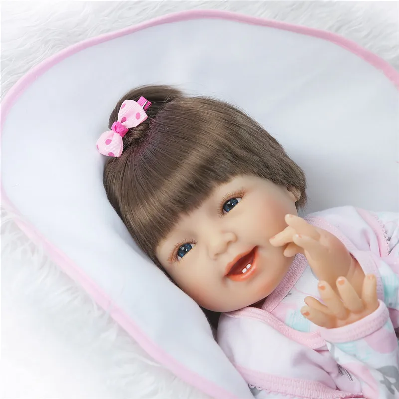Силиконовые куклы для новорожденных 22 дюйма 55 см|reborn baby doll|silicone reborn dollsnew born doll |