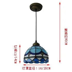 Year-end big promotion Tiffany Lighting / restaurant kitchen den entrance chandelier bar blue to the ocean |