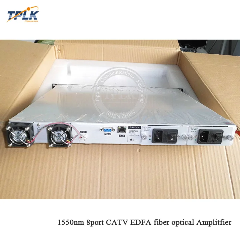 1U 1550nm CATV WDM EDFA 8 портов 16/18/22/23dbm 1550nm волоконно-оптический Amplitfier CATV EDFA высокого качества SC/APC cnonector