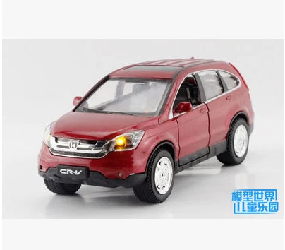 A Высокая симуляция, высокое качество, 1:32 Сплав, Honda CRV, внедорожник, внедорожники, металлическая модель автомобилей, оттягивающая назад, детская игрушка - Цвет: A