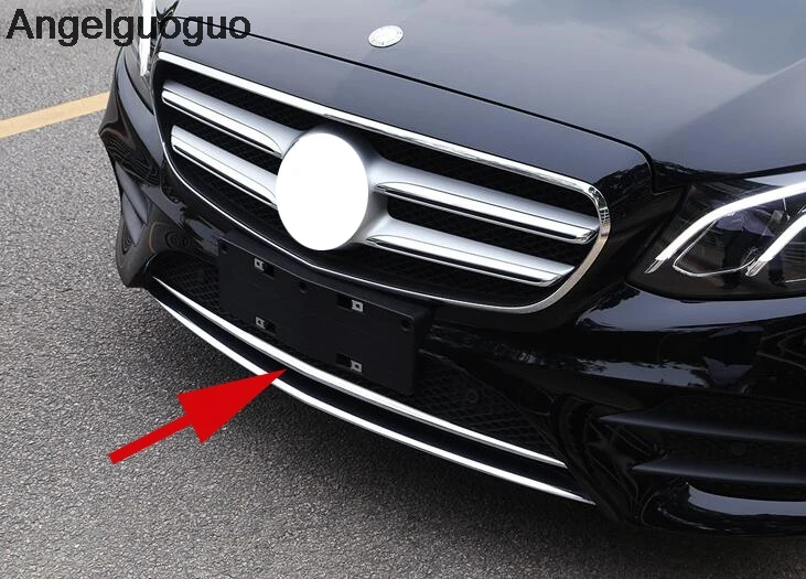 AngelguoguoCar нержавеющая сталь для Mercedes Benz E class Sport W213 E200l E300l E320l аксессуары переднего