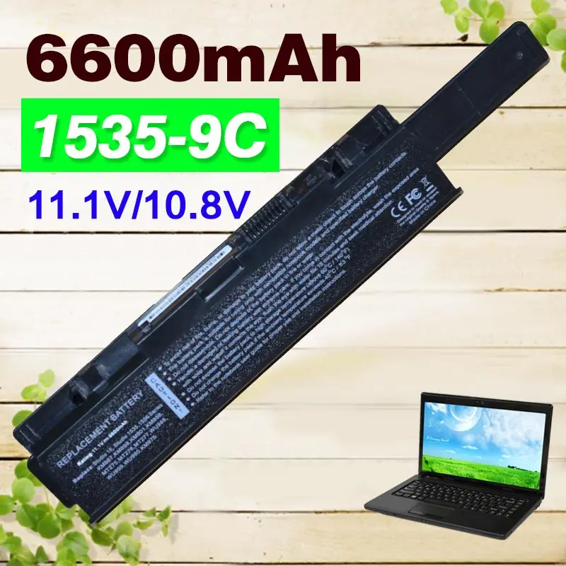 Аккумулятор для ноутбука Dell Studio 6600 1535 1536 1537 1555 1557 1558 9 ячеек dell KM958 KM965 MT264 WU946 312 0701