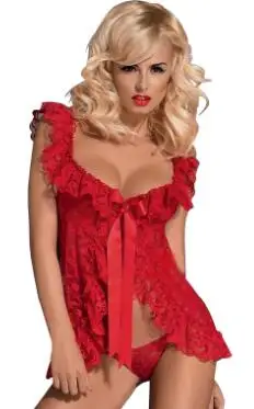 red M L XL XXL 3XL 4XL 5XL 6XL размера плюс нижнее белье бренд сексуальное женское белье Горячая женская пижама Сексуальное Платье Костюм бебидолл большой размер - Цвет: red
