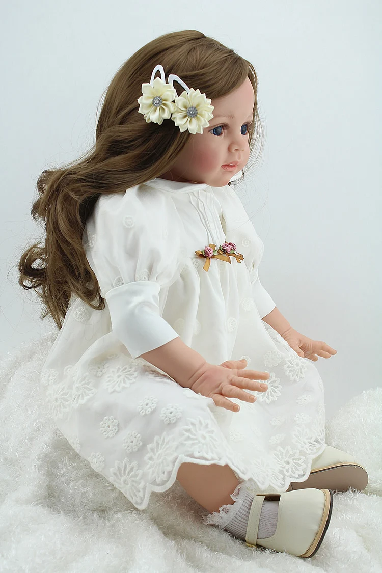 Высокое качество reborn dolls shop 24 дюйма 60 см Силиконовые настоящие детские игрушки