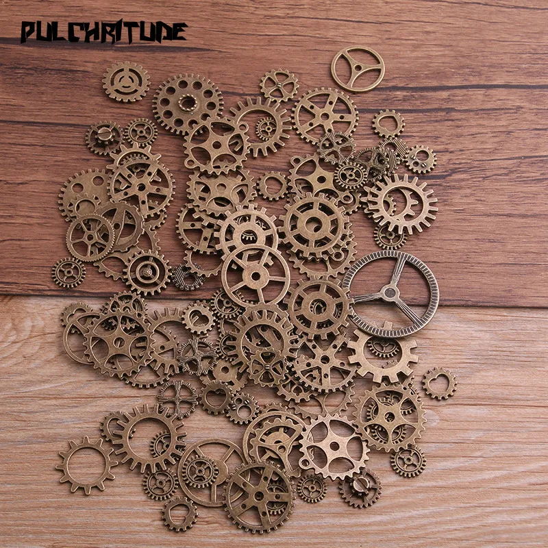 Pulchrode 20 шт 10 видов цветов Размер 10-25 мм микс сплав механические стимпанк Cogs& Gears Diy Аксессуары Oct Прямая поставка P6659