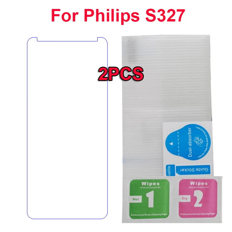 2 шт. защитная пленка на экран из закаленного стекла для Philips S327 5 9h|Защитные стёкла
