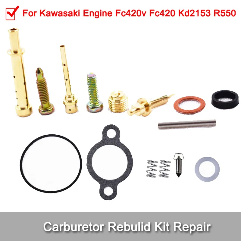 Карбюратор Carb Rebuild Kit для двигателя Kawasaki Fc420v Fc420 Kd2153 R550|Карбюраторы| |