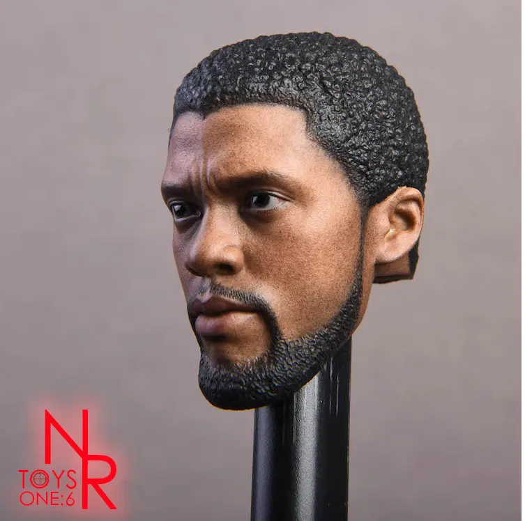NRTOYS 1/6 Черная пантера Chadwick Boseman головной убор для горячих игрушек тело
