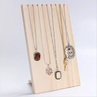 unfinished wood jewelry display stand necklace holder rack necklace pendant rack for home shop counter shows