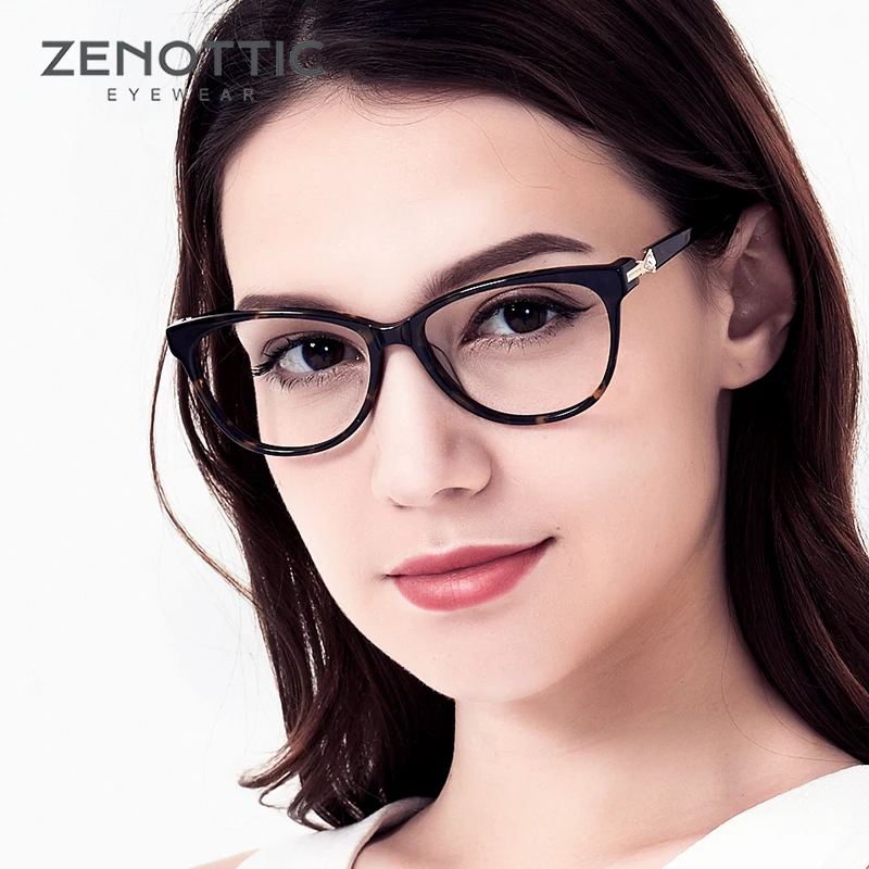 Оправа для очков zenotic оптическая оправа женщин в стиле ретро прозрачная при