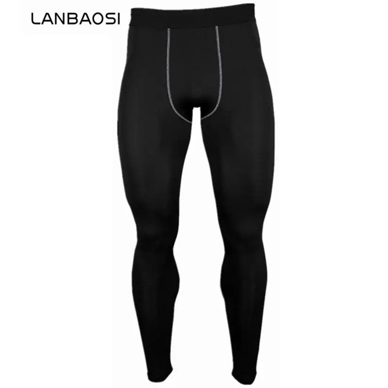 

LANBAOSI Men Quick Dry Pant Compression Tights Base Layer Leggings Fitness Crossfit Joggers Gym Workout Running Anti-Sweat Pants