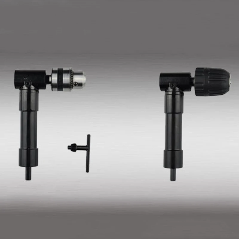 

New Drill attachment Set Electric 90 Degree Angle Hex Shank Chuck Self Drill Adapter Key Cordless Drill Attachment Angle Adaptor