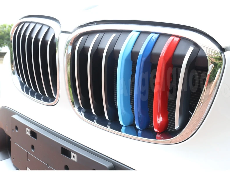 Angelguoguo 3D Автомобильная решетка спортивная полоса ABS Наклейка для BMW X1 F48 E84 2011