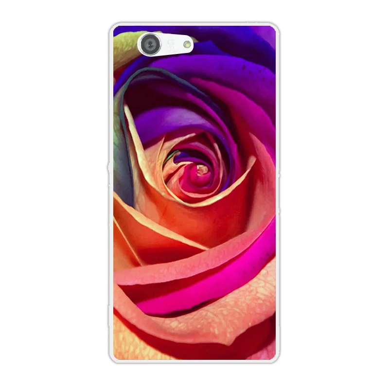 Мягкий ТПУ чехол для Sony Xperia Z3 Compact Mini D5803 D5833 прозрачный силиконовый цветной Coque |