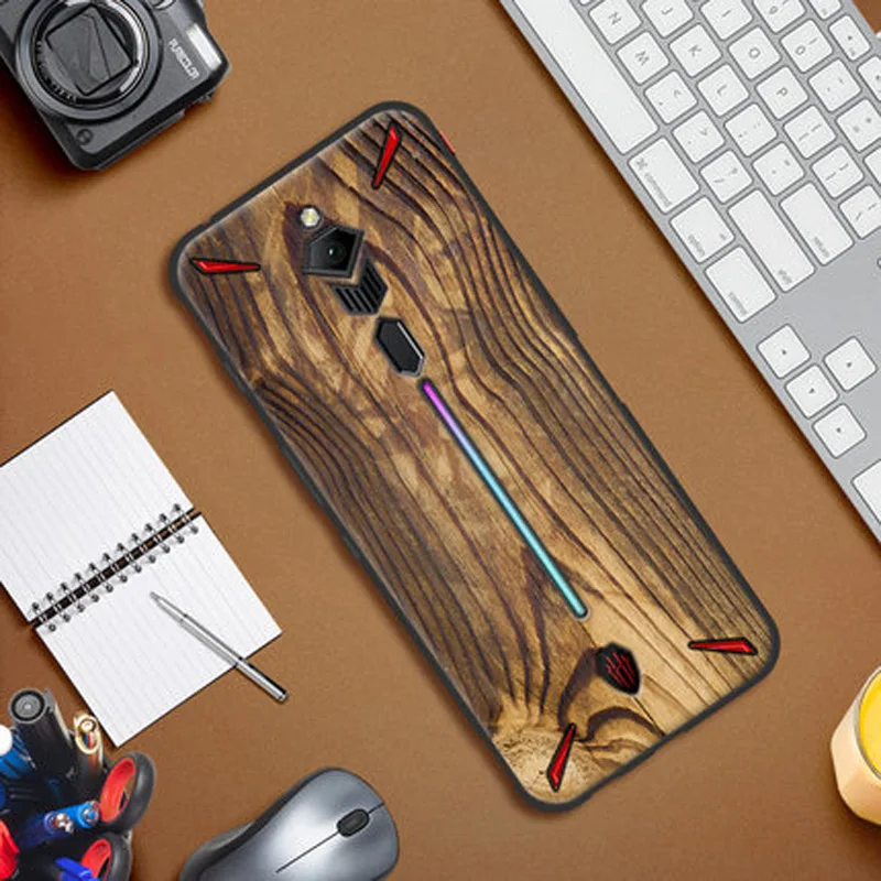 Чехол с рисунком под дерево и камень для Nubia Red magic 3|Бамперы| |