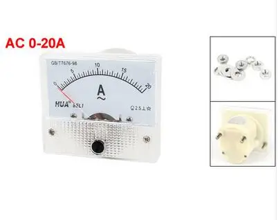 

85L1-A Class 2.5 Accuracy AC 0-20A Analog Panel AMP Meter