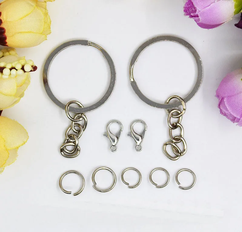 100 шт./лот Карамельный цвет Пластик металлические брелки лампы пряжки брелоков