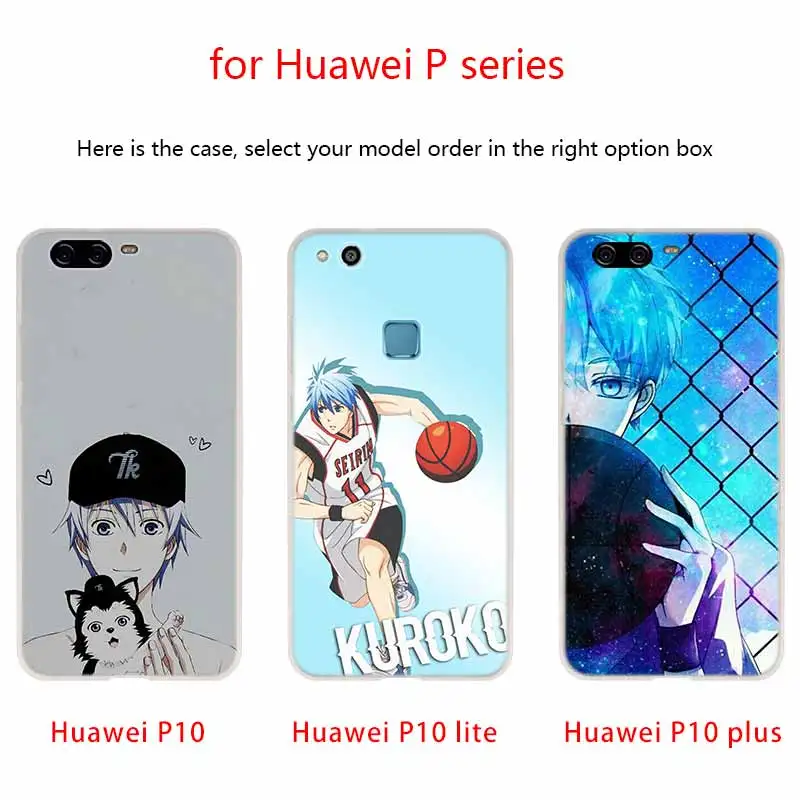 Kuroko no Basket Tetsuya kawaii anime Silicone Coque Soft Case For Huawei P50 P40 P10 P20 P30 Lite Pro P Smart Z 2020 2019 Cover | Мобильные