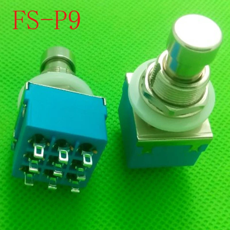 Фото Педаль для гитары 50 шт./лот 9-PIN 3PDT, педаль для создания эффектов, металлический переключатель, истинное отключение, бесплатная доставка №2