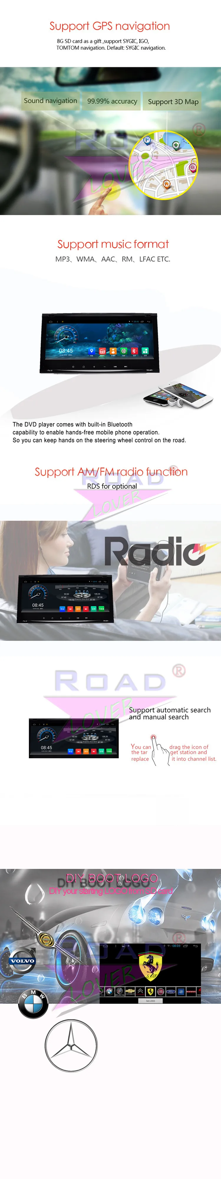 Roadlover Android 7,1 автомобильный радиоприемник с навигацией GPS для Ford старый Kuga 2005 2006 2007 2008 2009 2010 2011 стерео проигрыватель 2 Din Автомобильный NO DVD