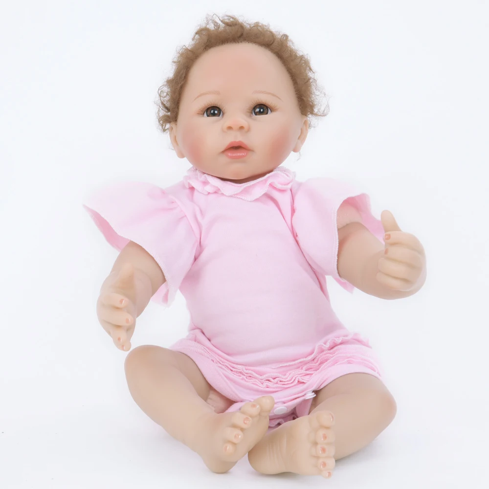 22&quot 55cm Reborn Soft Cloth Body Bebe Realistic Boneca Kids XMas Gift Sleeping Playmates | Игрушки и хобби