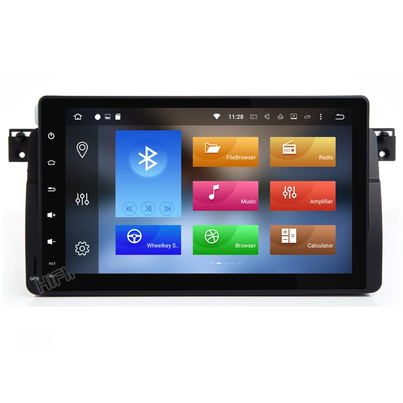 IPS матрица Android 10 9 дюймов четырехъядерный 2Din автомобильный DVD для BMW E46 318 325 320