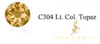 C304 Lt. Color Topaz Стразы для рукоделия с кристаллами и замком, 6А, лучшее качество, 1440 шт, цветные стразы без горячей фиксации, стразы для рукоделия, 3D Стразы для дизайна ногтей, для обуви - Цвет: C304 Lt. Color Topaz
