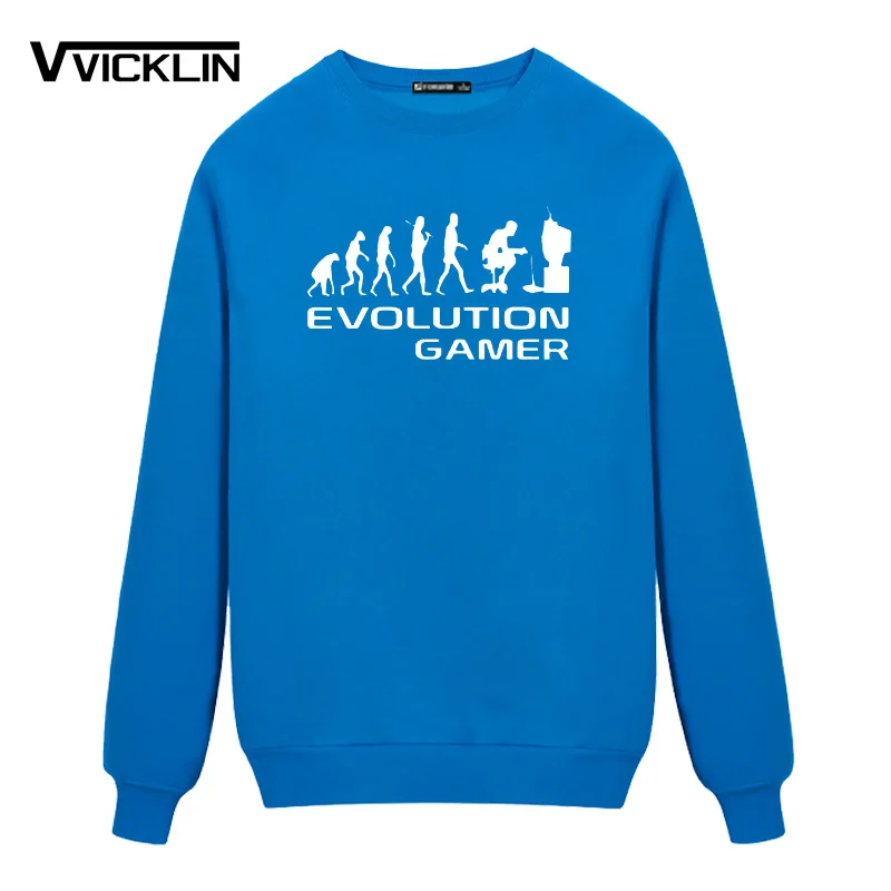 Evolution Of A Gamer PC Geek флисовые толстовки с капюшоном для отдыха круглым вырезом аниме