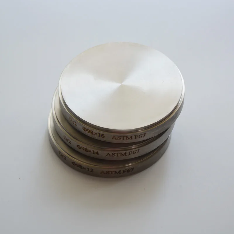 

5pcs/ lot 98*22mm Denture materials round Titanium plate Dental Alloy Titanium sheet for cad cam system