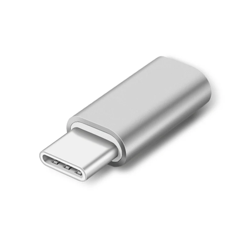silver Usb-адаптер с микро USB OTG Тип Кабеля C конвертер для Macbook samsung Galaxy S8 S9 для huawei p20 pro p10 адаптер для использования на ходу - Цвет: silver