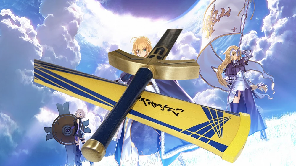 Fate Stay Night Grand Order Saber японская игра-Аниме Косплей Стальной меч Excalibur Sword in The Stone | Дом