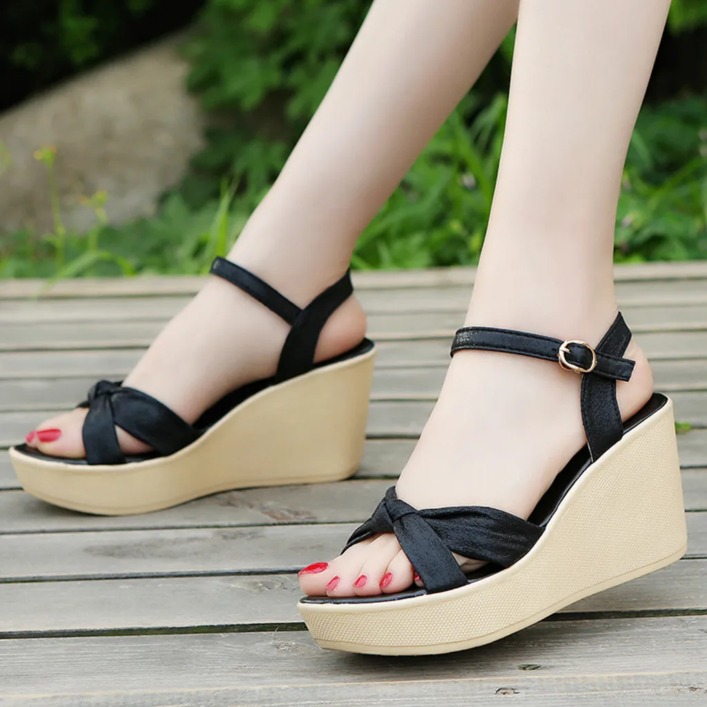 SAGACE женские босоножки на платформе летняя элегантная женская обувь с пряжкой в