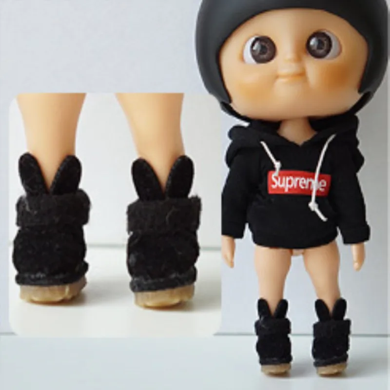 

12 BJD Doll shoes mini doll snow boot cute rabbit boot - ob11 middle blyth holala