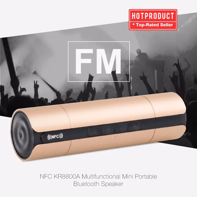 Новая портативная bluetooth колонка с поддержкой NFC fm радио Hi Fi беспроводная