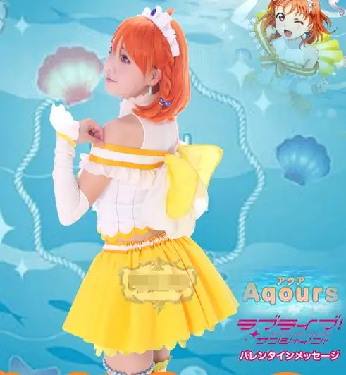 Love Live!Sunshine! Аниме Aqours koibinaritai AQUARIUM Takami Chika Kurosawa Ruby униформа косплей костюм платье