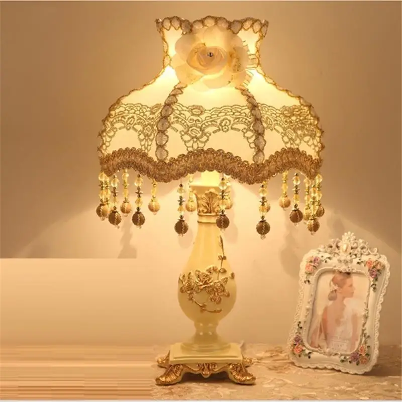 Домашняя настольная лампа Tafellamp Lampe Chevet Chambre Lampara Dormitorio Европейский дом Abajur Para Quarto