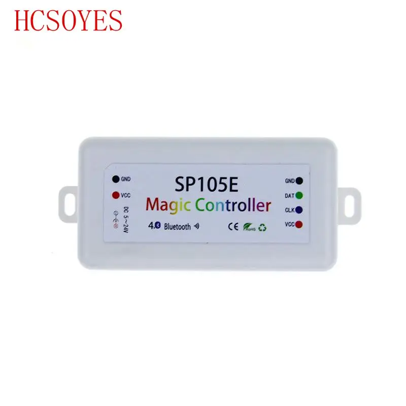 DC5 24V SP105E SP108E Магия контроллер Bluetooth 2048 Пиксели для WS2811 2812 2801 6803 IC Светодиодные