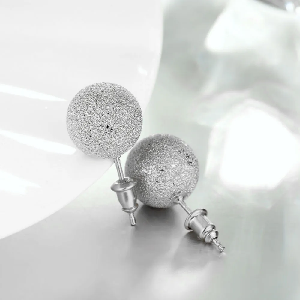 Модные серьги-гвоздики с бусинами позолоченные и серебряные серьги для женщин