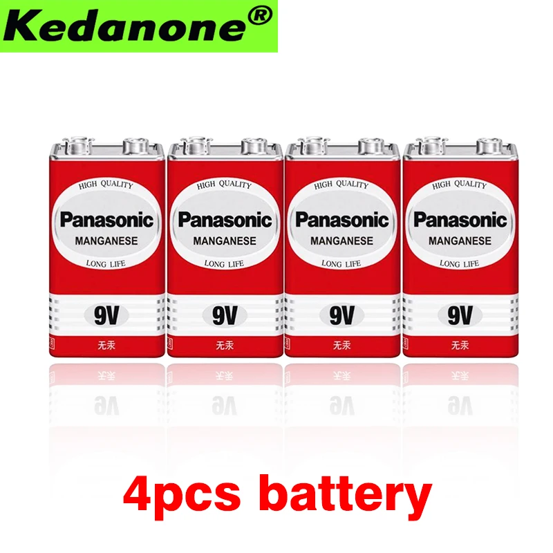 4 шт./партия 100% оригинальный P anasonic greencell типа PP3 6F22 6LR61 MN1604 9V Блок Heavy Duty сотовый