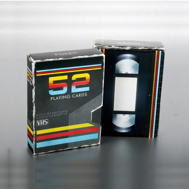 

1 колода VHS колода игральные карты размер покера боковой выпад Ретро ограниченный пользовательский эдитон Запечатанные фокусы