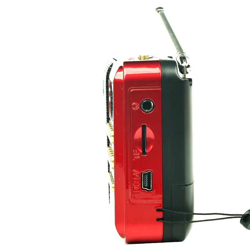 Мини портативное радио FM USB перезаряжаемое TF MP3 плеер динамик SD карта