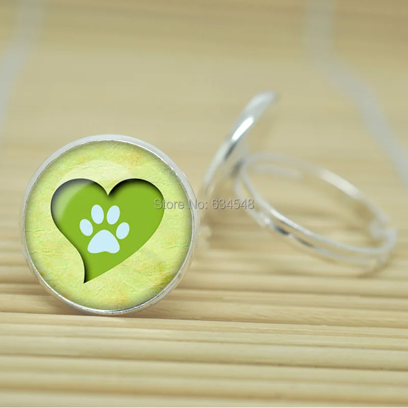 10 шт. любители собак кольца моего друга отпечатки лап собака ювелирные изделия