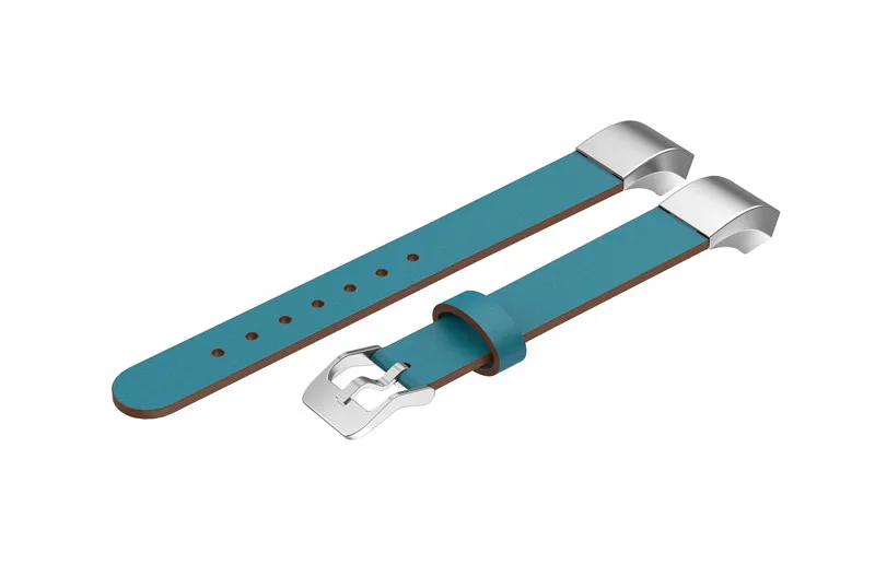 Blue Роскошный сменный ремешок из натуральной кожи для Fitbit Alta/Alta HR, браслет на запястье, ремешок для часов, черный ремешок для часов, высокое качество - Цвет: Blue