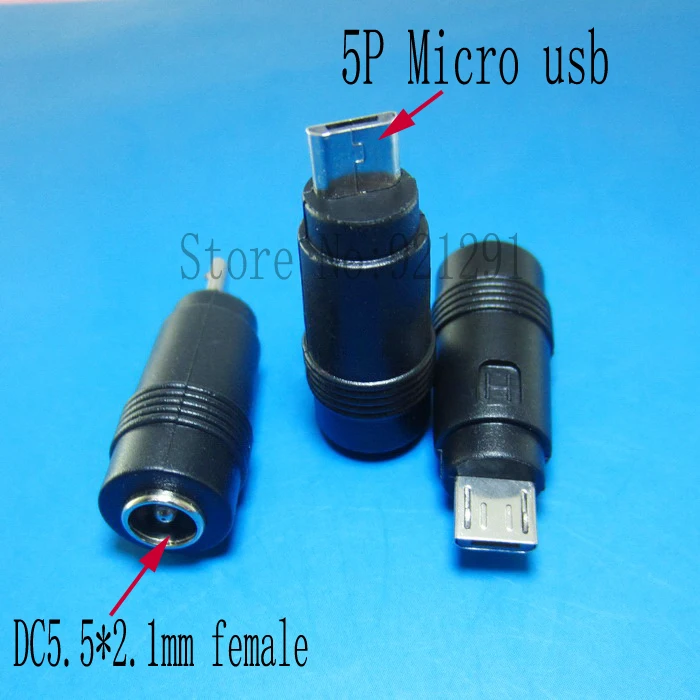 10 шт. Micro USB папа для 5 5*2 1 мм Женский планшетный ПК Ноутбук DC конвертер адаптер