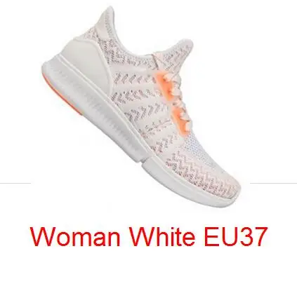 Woman white EU37 Xiaomi Mijia спортивная обувь, кроссовки высокого качества профессиональная Мода IP67 Водонепроницаемый без смарт-чипа - Цвет: Woman white EU37