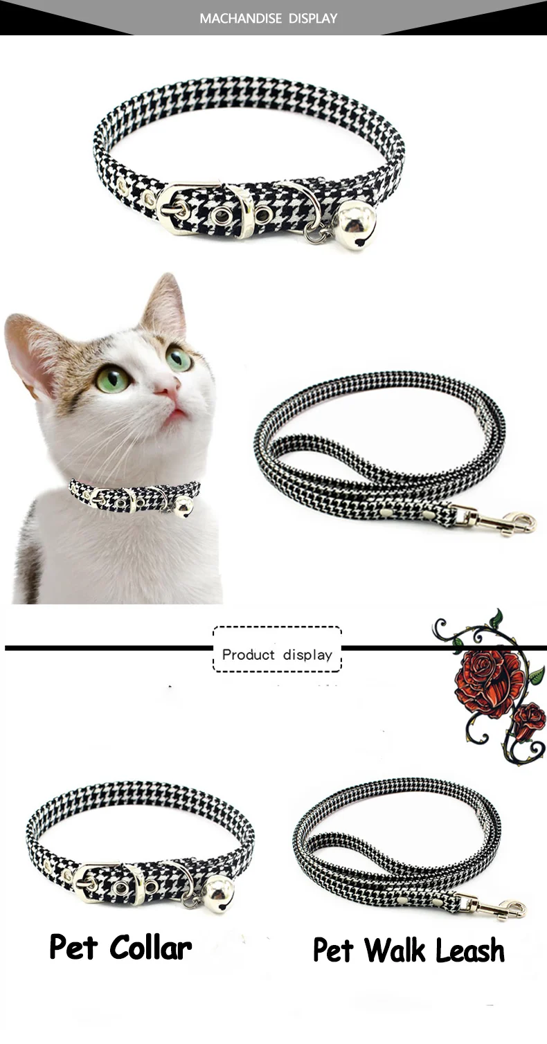 SUPREPET дизайн Boho ошейник для кошек и собак регулируемый удобный нейлоновый ремень с колокольчиком поводок для собак и кошек