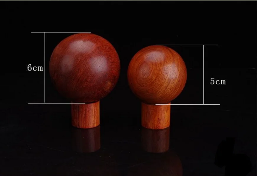 2 шт. 5 см натуральный палисандр для пожилых людей ручное дерево массажа мяч
