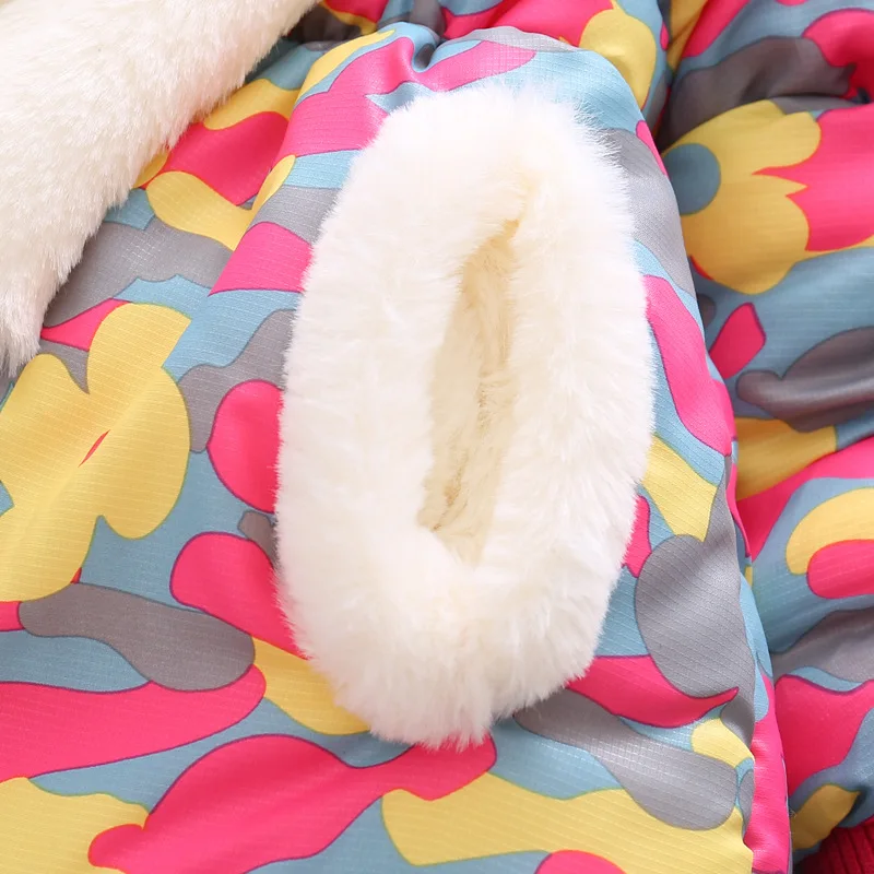 Зимняя теплая верхняя одежда для маленьких девочек пальто хлопковая куртка