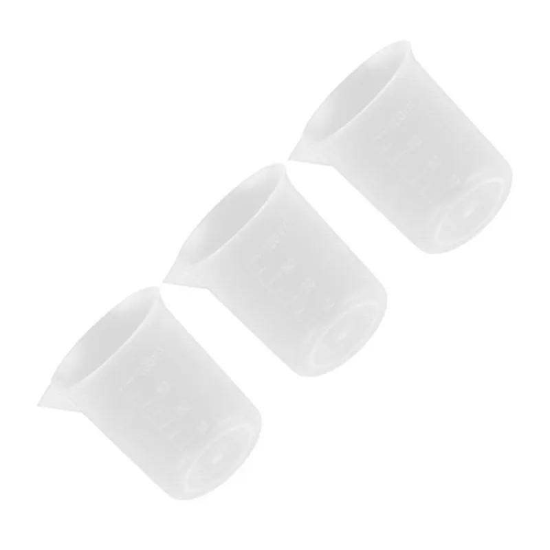 100 мл лабораторный тест пластиковый градуированный мерный контейнер для чашки 6