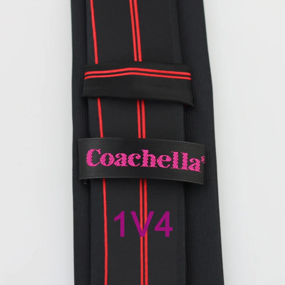 Галстуки YIBEI Coachella Новое поступление 2015 черный галстук тонкий с красными